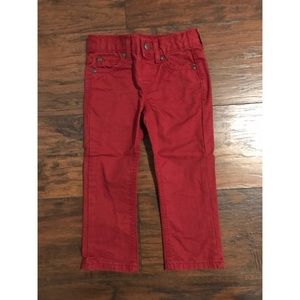 Toddler Boys Arizona Maroon Skinny Jeans 3T